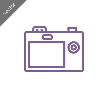 Kamera simgesi düz işareti