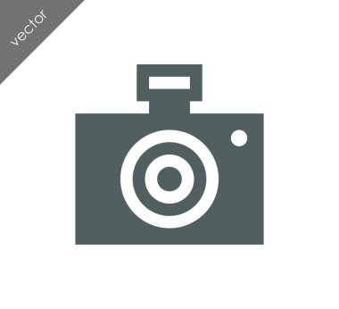 Kamera simgesi düz işareti