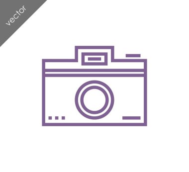 Kamera simgesi düz işareti