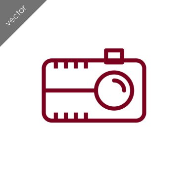 Kamera simgesi düz işareti