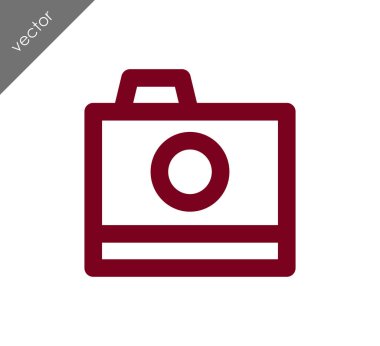 Kamera simgesi düz işareti