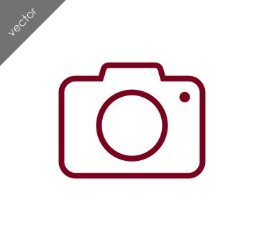 Kamera simgesi düz işareti