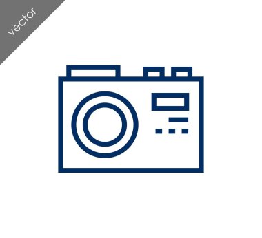 Kamera simgesi düz işareti