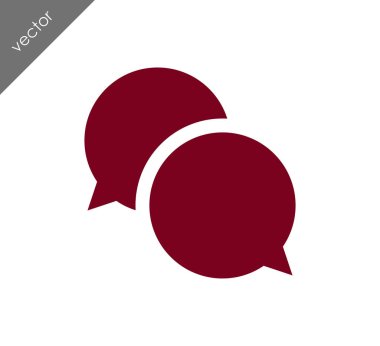 Görüşme düz simgesi