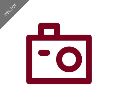 Kamera simgesi düz işareti