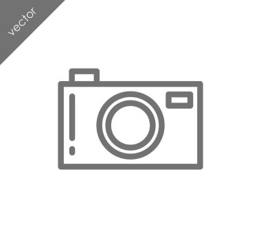 Kamera simgesi düz işareti