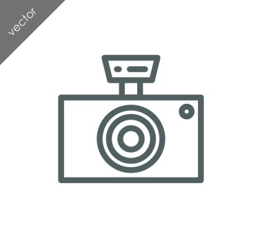 Kamera simgesi düz işareti