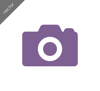 Kamera simgesi düz işareti