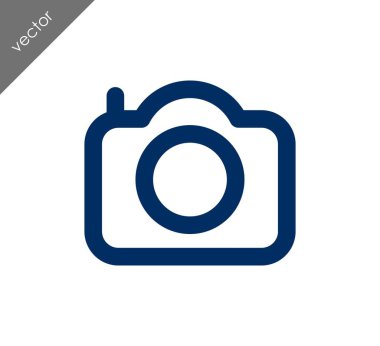 Kamera simgesi düz işareti