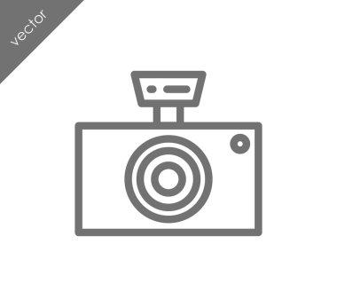 Kamera simgesi düz işareti