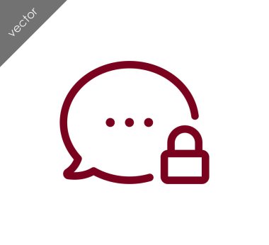 Kilitli sohbet simgesi