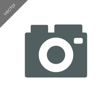 Kamera simgesi düz işareti