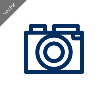 Kamera simgesi düz işareti