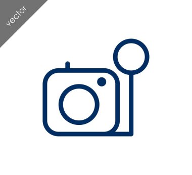 Kamera simgesi düz işareti