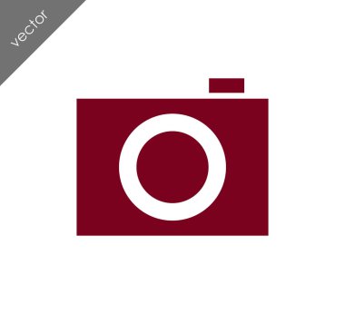 Kamera simgesi düz işareti