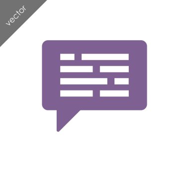 Metin balonu simgesinin