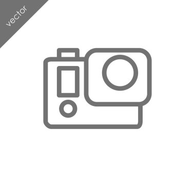 Kamera simgesi düz işareti