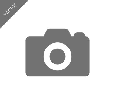 Kamera simgesi düz işareti