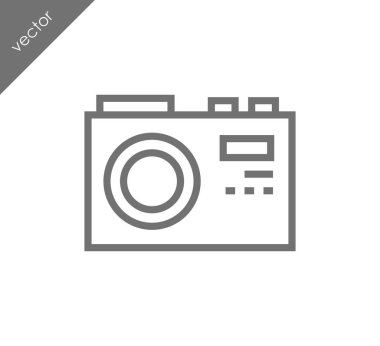 Kamera simgesi düz işareti