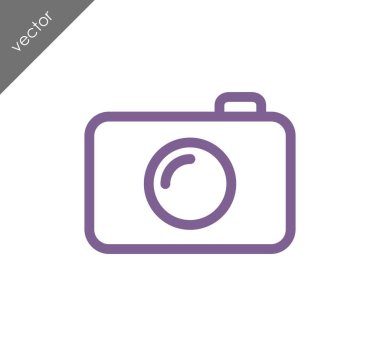 Kamera simgesi düz işareti