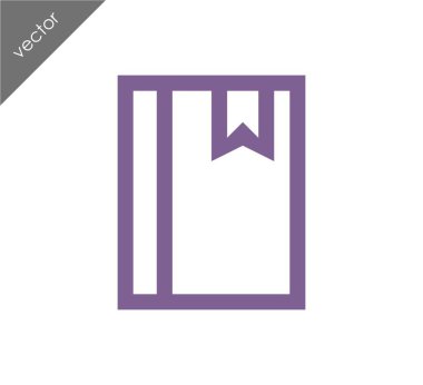 Kitap Düz Simgesi