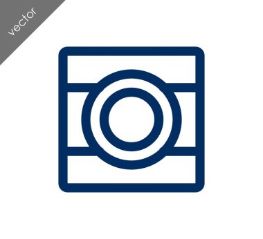 Kamera simgesi düz işareti