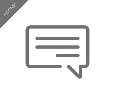 Metin balonu simgesinin