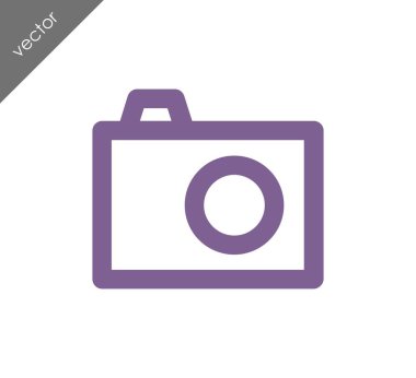 Kamera simgesi düz işareti