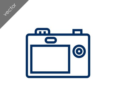 Kamera simgesi düz işareti