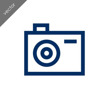 Kamera simgesi düz işareti