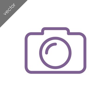 Kamera simgesi düz işareti