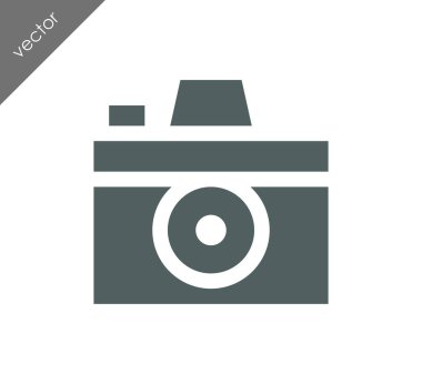 Kamera simgesi düz işareti