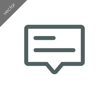 Metin balonu simgesinin