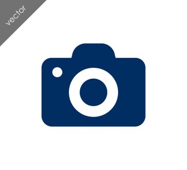 Kamera simgesi düz işareti