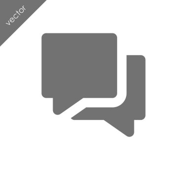 Görüşme düz simgesi