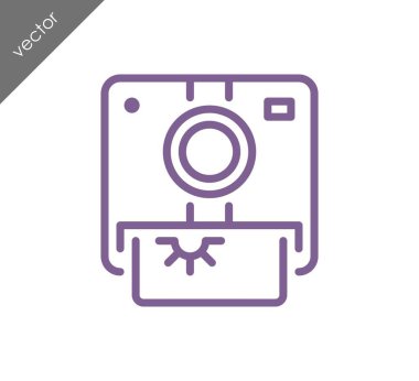 Kamera simgesi düz işareti