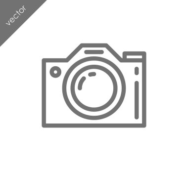 Kamera simgesi düz işareti