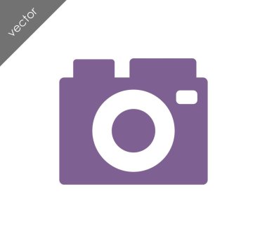 Kamera simgesi düz işareti