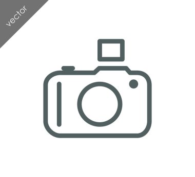 Kamera simgesi düz işareti