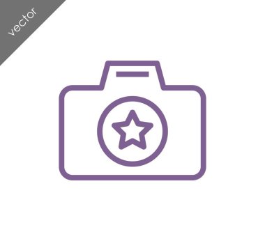 Kamera simgesi düz işareti