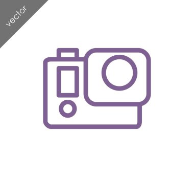 Kamera simgesi düz işareti