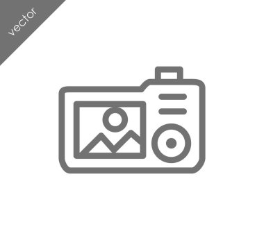 Kamera simgesi düz işareti