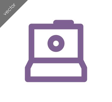 Kamera simgesi düz işareti