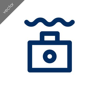 Kamera simgesi düz işareti