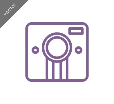 Kamera simgesi düz işareti