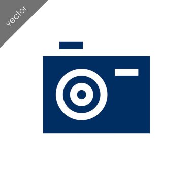 Kamera simgesi düz işareti