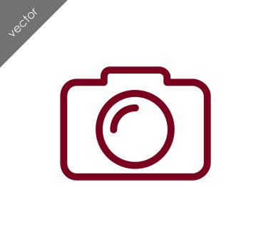 Kamera simgesi düz işareti