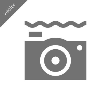 Kamera simgesi düz işareti