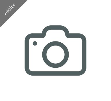 Kamera simgesi düz işareti