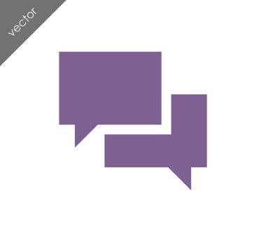 Görüşme düz simgesi